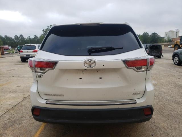 5TDKKRFH1FS073002 - 2015 TOYOTA HIGHLANDER XLE Սպիտակ լուսանկար 6