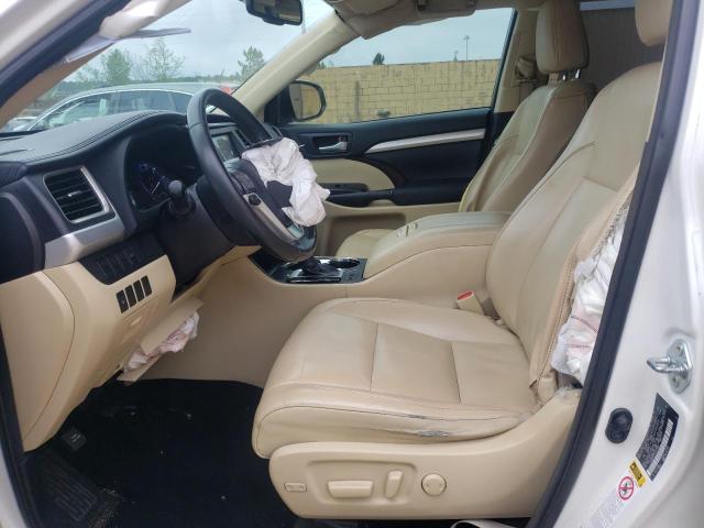 5TDKKRFH1FS073002 - 2015 TOYOTA HIGHLANDER XLE Սպիտակ լուսանկար 7