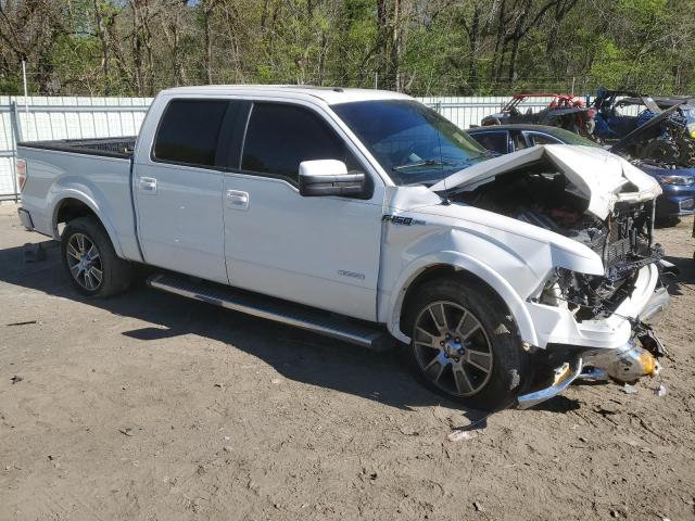 1FTFW1CT5EKE16884 - 2014 FORD F150 SUPERCREW WHITE photo 4