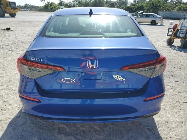 2HGFE2F26RH527017 - 2024 HONDA CIVIC LX BLUE photo 6