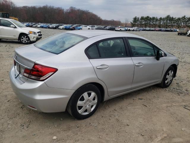 19XFB2F51DE280690 - 2013 HONDA CIVIC LX SILVER photo 3