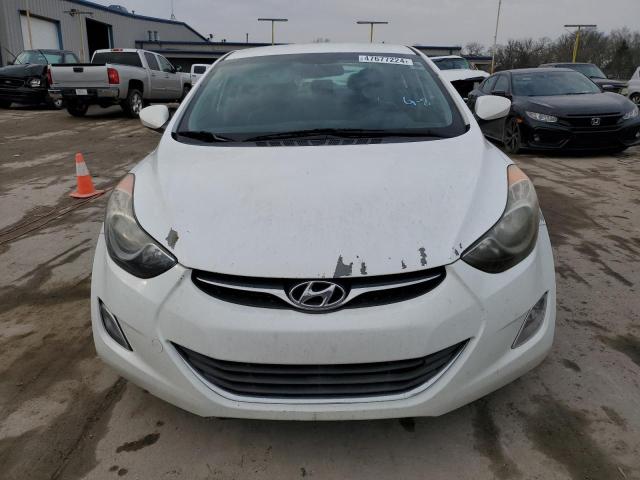 5NPDH4AE4DH439187 - 2013 HYUNDAI ELANTRA GLS WHITE photo 5