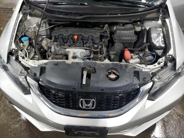 19XFB2F99DE072849 - 2013 HONDA CIVIC EXL ვერცხლისფერი ფოტო 11
