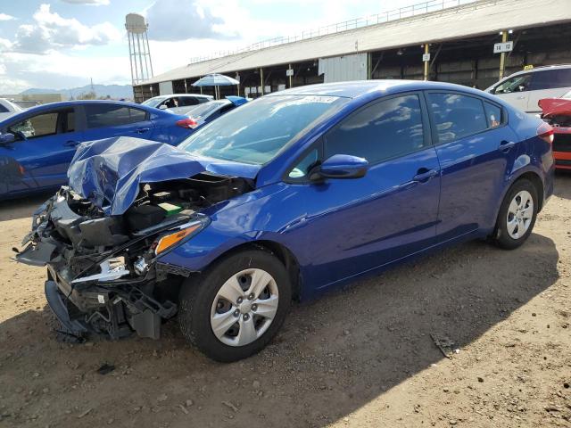 3KPFK4A73HE028269 - 2017 KIA FORTE LX BLUE photo 1