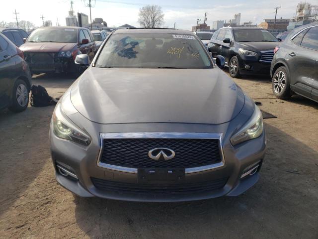 JN1BV7AR8FM414051 - 2015 INFINITI Q50 BASE GRAY photo 5