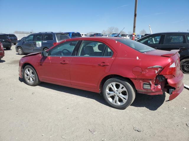 3FAHP0HA4CR336935 - 2012 FORD FUSION SE RED photo 2