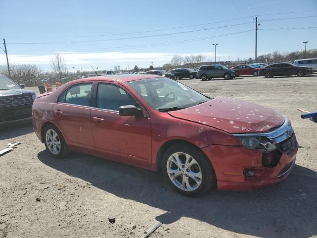 3FAHP0HA4CR336935 - 2012 FORD FUSION SE RED photo 4