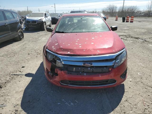 3FAHP0HA4CR336935 - 2012 FORD FUSION SE RED photo 5