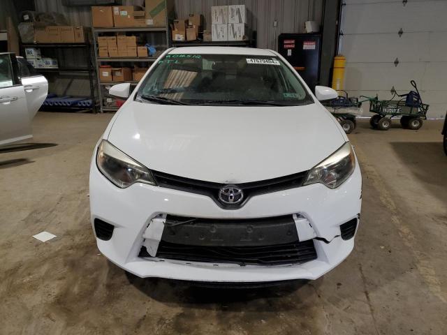 2T1BURHE5EC009369 - 2014 TOYOTA COROLLA L WHITE photo 5