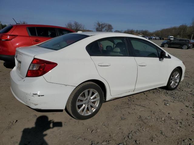 19XFB2F98CE333418 - 2012 HONDA CIVIC EXL WHITE photo 3