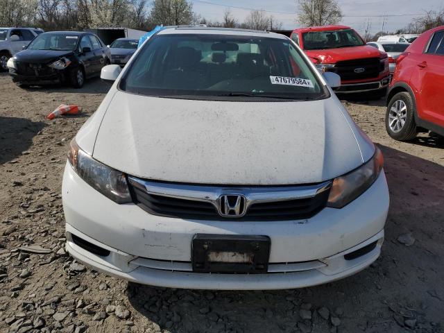 19XFB2F98CE333418 - 2012 HONDA CIVIC EXL WHITE photo 5