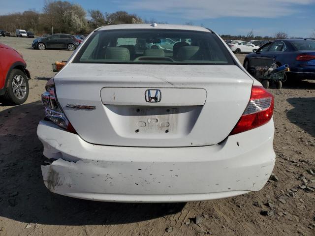 19XFB2F98CE333418 - 2012 HONDA CIVIC EXL WHITE photo 6