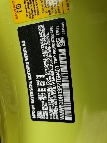 WMW53DH03P2T69407 - 2023 MINI COOPER S YELLOW photo 12