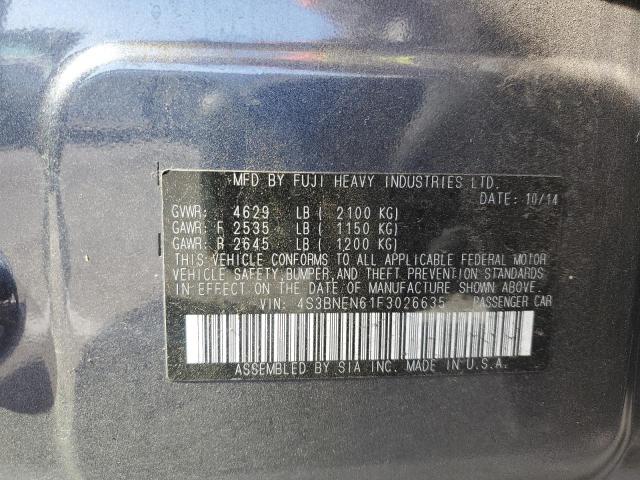 4S3BNEN61F3026635 - 2015 SUBARU LEGACY 3.6R LIMITED GRAY photo 13