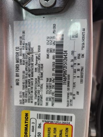 1FA6P0H72F5126434 - 2015 FORD FUSION SE SILVER photo 13