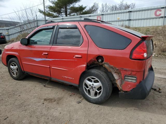 3G7DA03E33S541612 - 2003 PONTIAC AZTEK RED photo 2