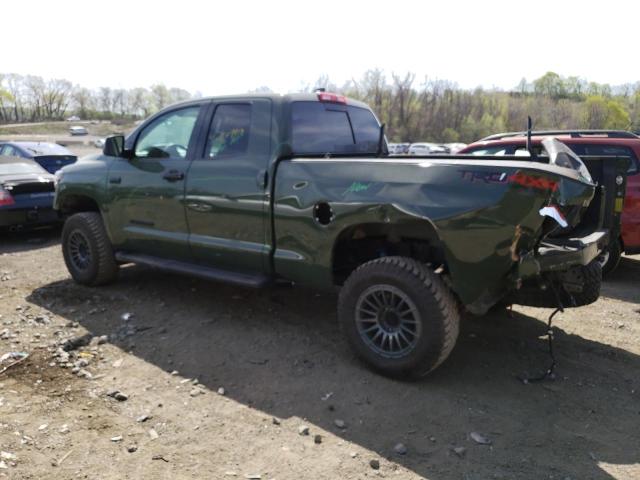 5TFUY5F13MX006945 - 2021 TOYOTA TUNDRA DOUBLE CAB SR/SR5 GREEN photo 2