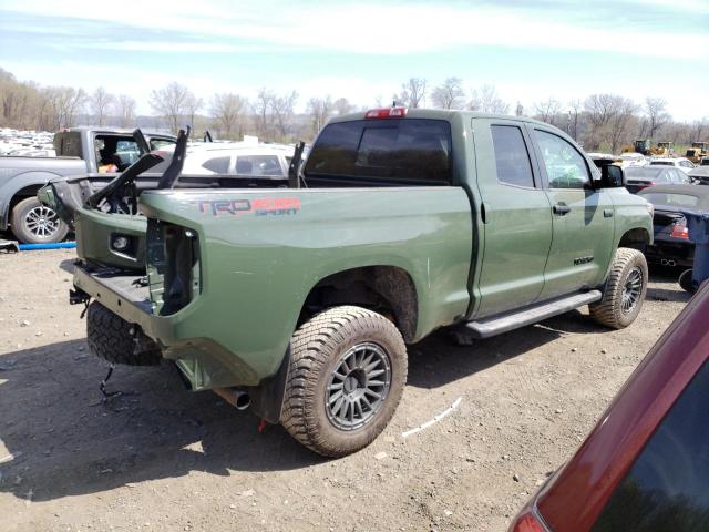 5TFUY5F13MX006945 - 2021 TOYOTA TUNDRA DOUBLE CAB SR/SR5 GREEN photo 3