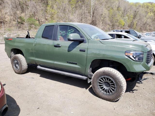 5TFUY5F13MX006945 - 2021 TOYOTA TUNDRA DOUBLE CAB SR/SR5 GREEN photo 4