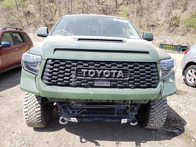 5TFUY5F13MX006945 - 2021 TOYOTA TUNDRA DOUBLE CAB SR/SR5 GREEN photo 5