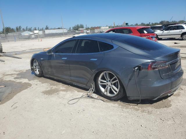 5YJSA1AG3DFP13358 - 2013 TESLA MODEL S GRAY photo 2