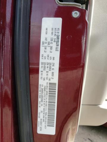 2A8HR54169R525889 - 2009 CHRYSLER TOWN & COU TOURING BURGUNDY photo 14