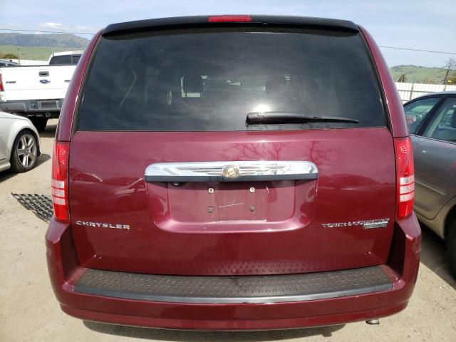 2A8HR54169R525889 - 2009 CHRYSLER TOWN & COU TOURING BURGUNDY photo 6