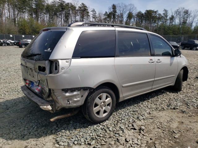 5TDZK23C37S012251 - 2007 TOYOTA SIENNA CE SILVER photo 3