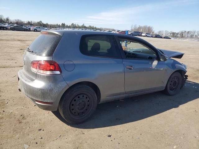WVWBB7AJ2CW259982 - 2012 VOLKSWAGEN GOLF GRAY photo 3