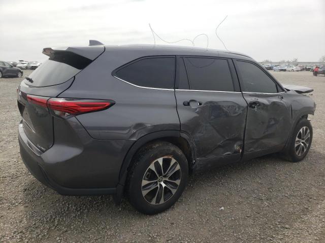 5TDGZRBH2MS115228 - 2021 TOYOTA HIGHLANDER XLE 灰色 照片 3