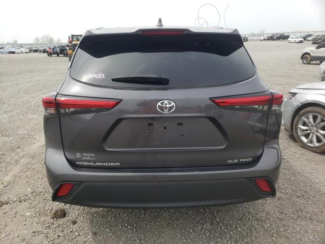 5TDGZRBH2MS115228 - 2021 TOYOTA HIGHLANDER XLE 灰色 照片 6