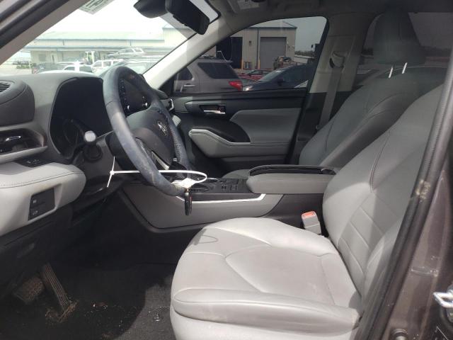 5TDGZRBH2MS115228 - 2021 TOYOTA HIGHLANDER XLE 灰色 照片 7