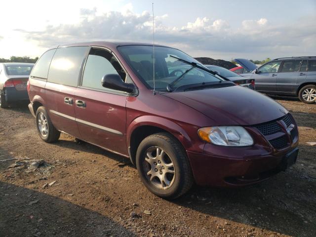 1D4GP25373B167153 - 2003 DODGE CARAVAN SE BURGUNDY photo 4