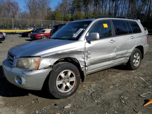 2002 TOYOTA HIGHLANDER LIMITED, 