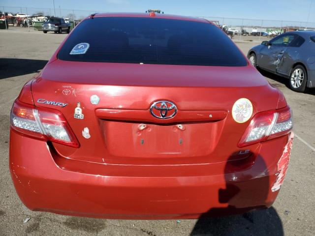 4T1BF3EK6AU022741 - 2010 TOYOTA CAMRY BASE RED photo 6