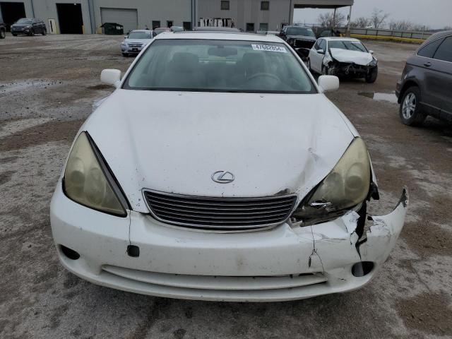 JTHBA30G955128184 - 2005 LEXUS ES 330 WHITE photo 5