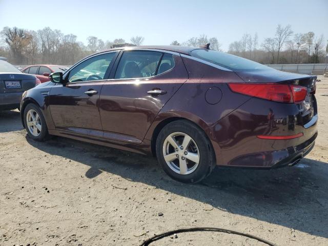 5XXGM4A73FG457334 - 2015 KIA OPTIMA LX BURGUNDY photo 2