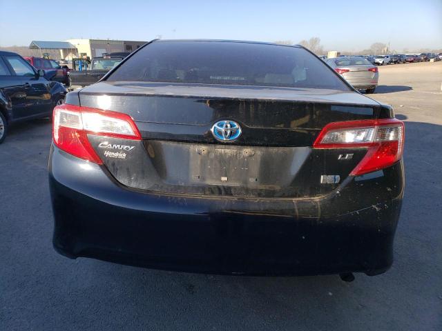 4T1BD1FK9CU028707 - 2012 TOYOTA CAMRY HYBRID BLACK photo 6