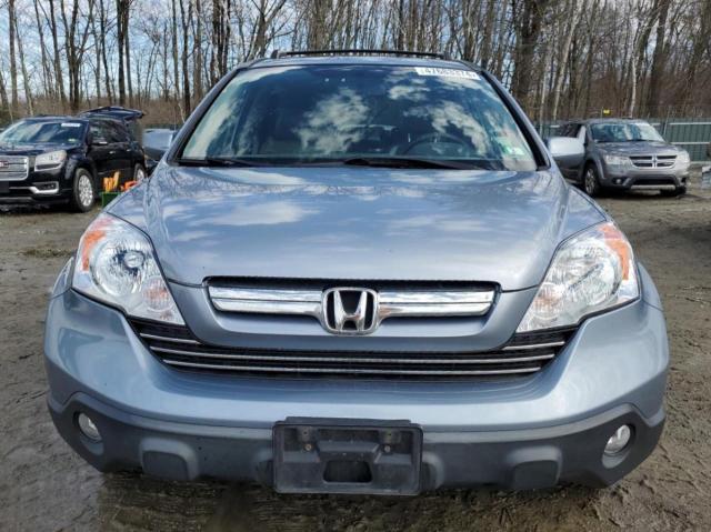 JHLRE48798C048613 - 2008 HONDA CR-V EXL BLUE photo 5