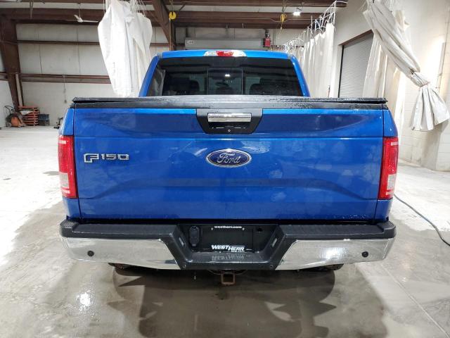 1FTEW1EG9FFC66946 - 2015 FORD F150 SUPERCREW BLUE photo 6