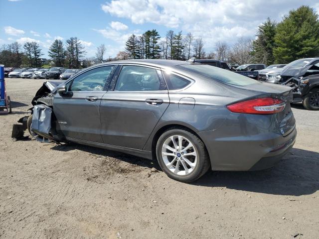 3FA6P0MU6KR236034 - 2019 FORD FUSION SEL GRAY photo 2