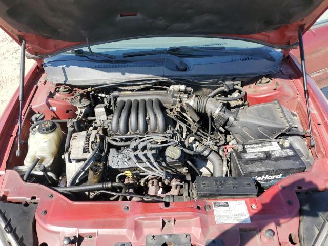 1FAFP55U01A126536 - 2001 FORD TAURUS SES BURGUNDY photo 11