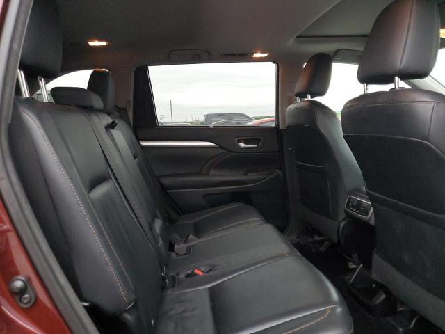 5TDKKRFH5ES007793 - 2014 TOYOTA HIGHLANDER XLE BURGUNDY photo 10