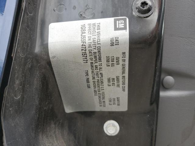 1G8AJ55F47Z157171 - 2007 SATURN ION LEVEL 2 蓝色 照片 12