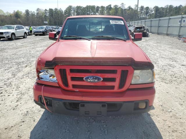 1FTYR44E37PA45330 - 2007 FORD RANGER SUPER CAB RED photo 5