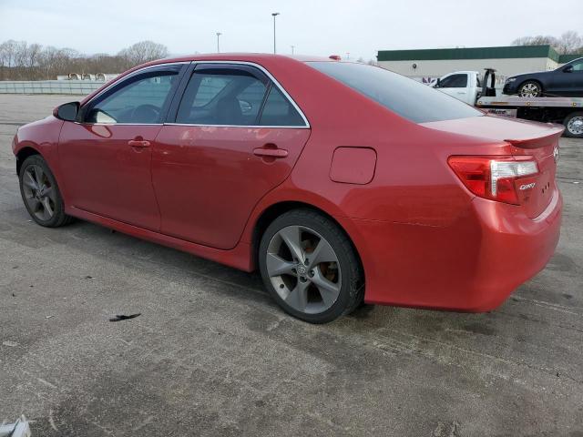 4T1BK1FK1CU510304 - 2012 TOYOTA CAMRY SE RED photo 2