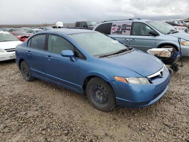 1HGFA16558L028923 - 2008 HONDA CIVIC LX BLUE photo 4