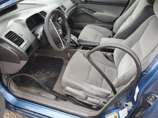 1HGFA16558L028923 - 2008 HONDA CIVIC LX BLUE photo 7