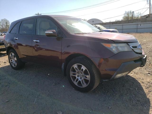 2HNYD28498H528292 - 2008 ACURA MDX TECHNOLOGY BURGUNDY photo 4