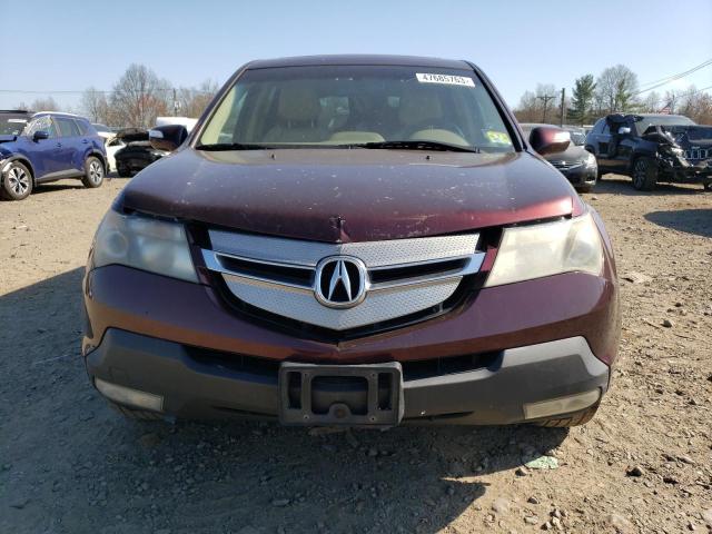 2HNYD28498H528292 - 2008 ACURA MDX TECHNOLOGY BURGUNDY photo 5